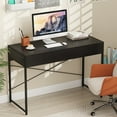 thumbnail image 2 of Giantex Computer Desk w/Drawers, Industrial Study Writing Desk for Home Office, Black, 2 of 8