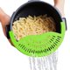 thumbnail image 3 of Colador de cocina y colador de pasta - Colador de silicona ajustable para ollas, sartenes y cuencos - Verde, 3 of 5