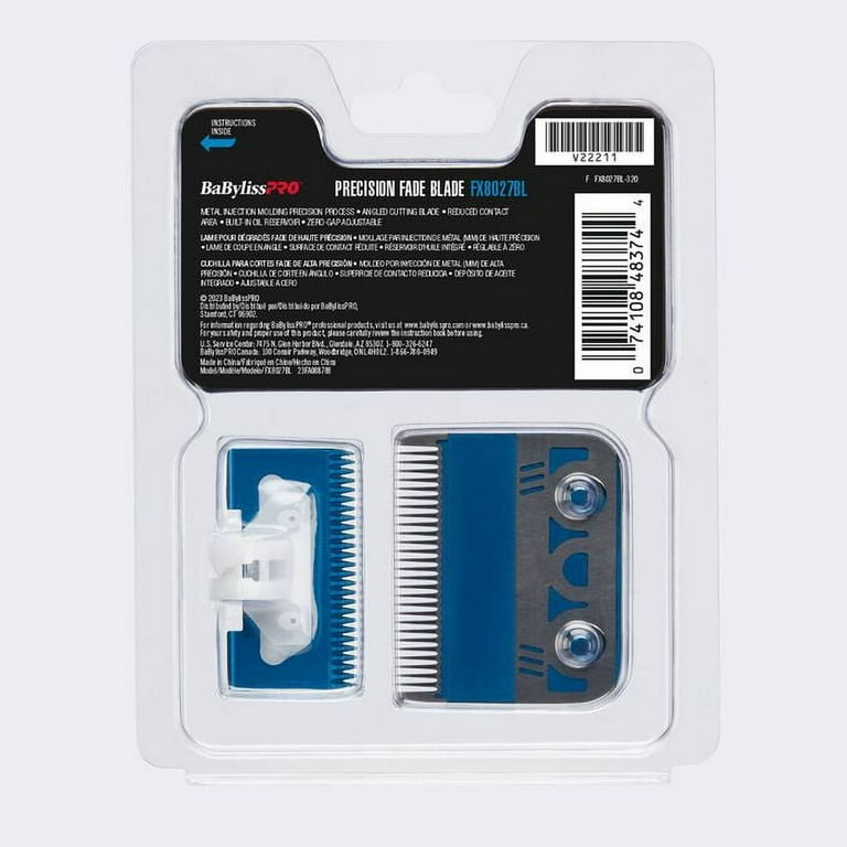 BaBylissPRO® Blue Titanium Precision Fade Fine Detailing Blade MIM