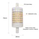 thumbnail image 5 of leyfeng A C220-240V 10W 75 LEDs R7S Corn Light B-ulb Stepless Regulable Brillo Ajustable IP42 Agua, 5 of 8
