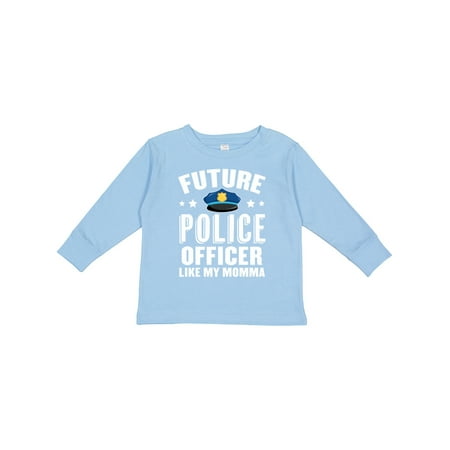 

Inktastic Future Police Officer Like My Momma Gift Toddler Boy or Toddler Girl Long Sleeve T-Shirt