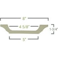 thumbnail image 2 of 8"W x 2"P x 94.5"L Inner Beam for 8" Traditional Coffered Ceiling System, 2 of 5