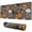 Halloween Ghost Pumpkin, variant on Long Mouse Pads for Desk,Halloween Ghost Pumpkin Pattern Desk Mats on Top Of Desks, Desk Mouse Pad Extra Large with 3mm Non-Slip Base and Stitched Edge for Gaming,Office,Work,Home 31.5x11.8in