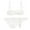 Blanc, variante sur Soutien-gorge Balconnet Demi-Bonnet Non Doublé en Dentelle à Armatures Transparent pour Femme