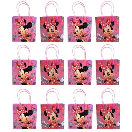 Minnie Mouse 12 Authentic Licensed Party Favor Reusable Medium Goodie Gift Bags 6