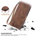 thumbnail image 5 of for Samsung Galaxy A14 Case Wallet,Galaxy A14 Wallet Case for Women,Embossed PU Leather Protective Cover Magnetic Strap Zipper Card Holder Flip Phone Case for Samsung A14 5G(2023) (Brown), 5 of 14