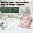 thumbnail image 5 of Clearance Under $5 Boovnll Desk Fan, 1 Speeds USB Air Circulator Fan, Low Noise, Strong Airflow, 5" Mini Fan, USB Rechargeable Lightweight Portable Small Fan for Home, Bedroom, Dorm & Office, Fan, 5 of 6