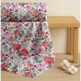 thumbnail image 4 of Soimoi White Cotton Cambric Fabric Leaves & Floral Watercolor Printed Craft Fabric by The Yard 56 Inch Wide, 4 of 7