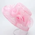 thumbnail image 2 of CAIXIA Kentucky Derby Hats for Women 2026 Organza Floral Tea Party Hats for Women Hats Adjustable Wide Brim Fascinator Derby Hats Tea Party Wedding, 2 of 4