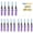 Purple-15PCS, variant on 15PCS Torch Lighters Adjustable Jet Flame Portable with Safety Lock Windproof Butane Lighters Gift Box for Candles BBQ Tool