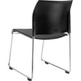 thumbnail image 3 of NPS 8800 Series 30.75" Modern Cafetorium Plastic Stack Chair in Black, 3 of 5
