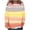Orange, variant on Ahdbta Womens Pullover Tops Long Sleeve Fake Two Pieces Fall Winter Sweatshirts Trendy Striped Print Casual Round Neck Tops