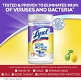 thumbnail image 2 of Lysol Dual Action Disinfectant Wipes, Multi-Surface Antibacterial Scrubbing Wipes, For Disinfecting And Cleaning, Citrus Scent, 75Ct, 2 of 3