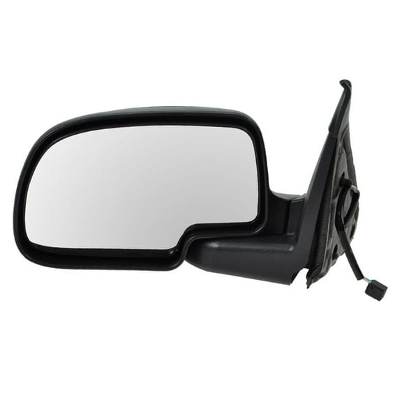 TRQ Flat Black Power Mirror LH Left for 99-02 Silverado Sierra Pickup Truck MRA05780