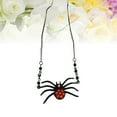thumbnail image 6 of FRCOLOR Punk Vintage Retro Spider Pendant Necklace Gothic Red Stone Biker Goth Jewelry (Black), 6 of 8