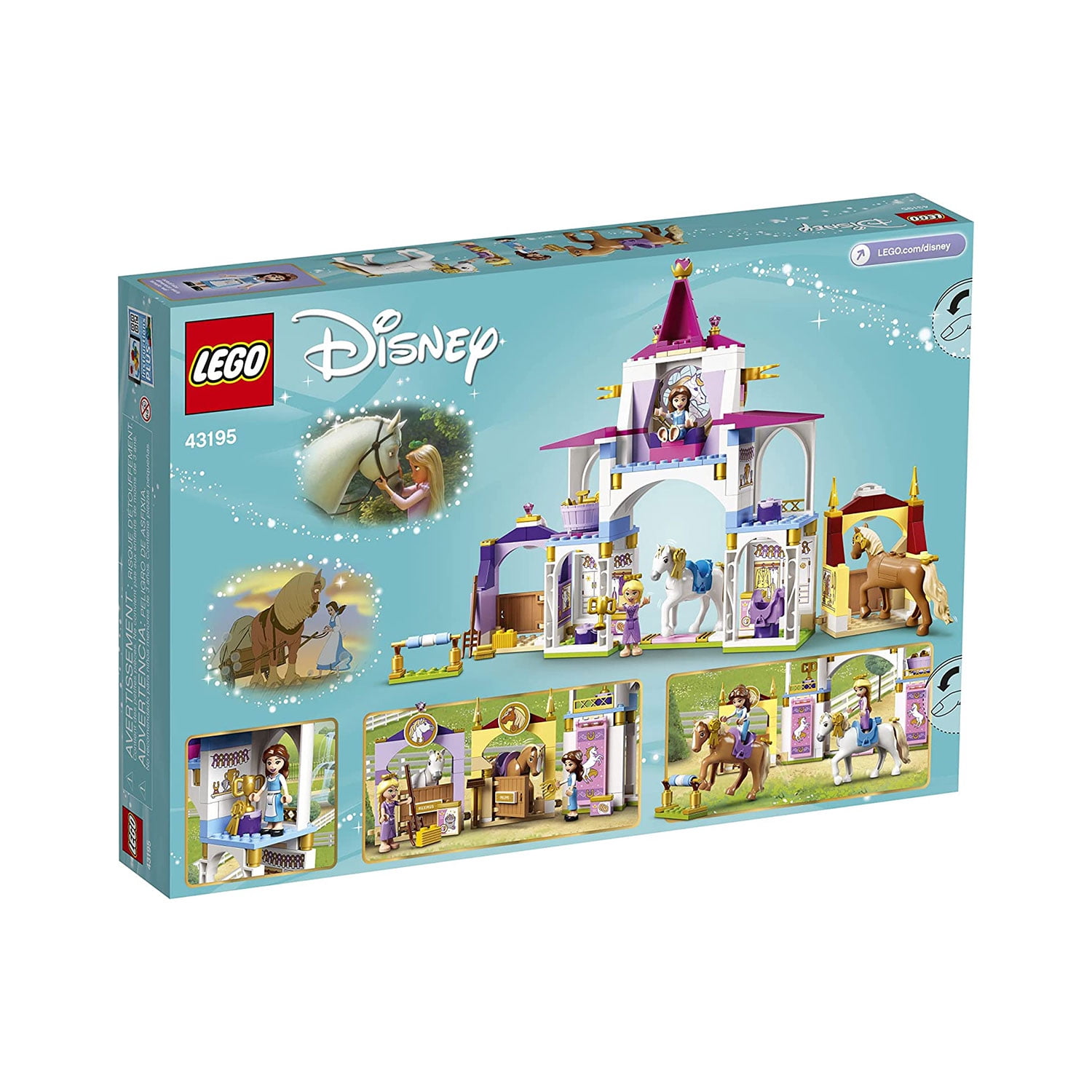 Devise Bathtub Allegations LEGO 43195 Disney Belle and Rapunzel's Royal Stables Toy Building Kit (239  Pieces) - Walmart.com