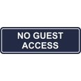 thumbnail image 1 of Signs ByLITA Standard No Guest Access Sign(Navy Blue/White) - Small, 1 of 1