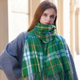 thumbnail image 5 of Bufanda para hombres y mujeres, bufanda de invierno a cuadros, sensación de cachemira, bufanda de invierno, chal suave y cálido a cuadros de tartán, 5 of 5