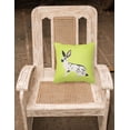 thumbnail image 2 of Carolines Treasures BB7787PW1818 English Spot Rabbit Green Fabric Decorative Pillow, 18 x 18 in., 2 of 2