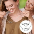 thumbnail image 3 of Pendant Necklace for Women Good Friend Good Sister Necklaces Forever Love Knot Matching Friendship Necklaces Card Necklace, 3 of 16