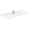 thumbnail image 3 of Elan TK 60" White Single Vanity & White Cultured Marble Top & Nickel Trim, 3 of 5