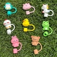 thumbnail image 4 of Bouchon de Paille pour Gobelet Stanley, 9 Pcs 0,4 Po Diamètre 10 mm Réutilisable Anti-Poussière Embout de Paille Compatible avec Simple Moderne et Gobelet avec Couvercle et Pailles (Ensemble animal 9 Pcs), 4 of 5