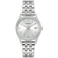 thumbnail image 2 of Caravelle by Bulova Women's Crystal Accented Stainless Steel Watch and Crystal Bracelet Box Set - 43X104, 2 of 6