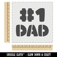 thumbnail image 2 of #1 Dad Number One Father's Day DIY Cookie Wall Craft Stencil - 11.5 Inch, 2 of 5
