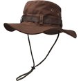 thumbnail image 1 of Chapeau de Soleil à Large Bord Extérieur, double Couche style Armée de combat Classique, 1 of 5