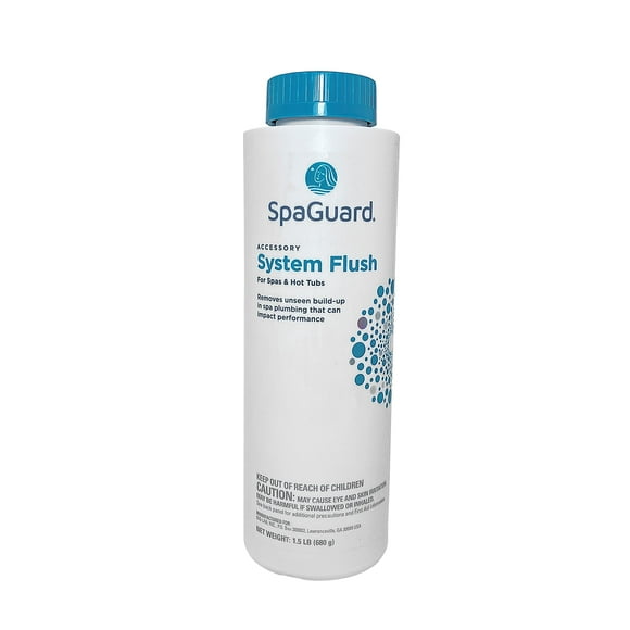 Tratamiento de agua para spa y piscina SpaGuard System Flush, paquete de 2