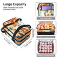 thumbnail image 3 of Kangaroo Double Layered Insulated Lunch Bag with Two Compartments - Large Capacity 7.1x11.4x16.1 Inches Hand-Carry Lunch Bags for Refrigerated Meals, 3 of 6