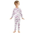thumbnail image 3 of joogoo Whales 2 Piece Long Sleeve Tee and Pants Cotton Pajama Set 4T, 3 of 7