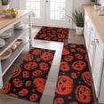 thumbnail image 2 of Halloween Red Pumpkins Pattern Kitchen Rugs Sets Of 3,Kitchen Runner Rugs Non Skid Washable,Decorative Kitchen Floor Mats for Kitchen,Sink,Laundry,17"x30"+ 17"x47" + 17"x59", 2 of 6