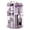 Clear Purple, variant on Rotating Makeup Organizer, DIY 8 Adjustable Layers Spinning Skincare Storage, Cosmetic Display Case with Brush Holder and Perfume Tray, Multi-Function Vanity Bathroom Countertop Organizer
