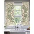 thumbnail image 2 of Southwestern Sage Green Sheer Curtains 63 Inch Length 2 Panels Set, Tribal Antique Boho-Chic Heritage Voile Window Treatment Curtains Sheers Drapes for Bedroom/Living Room/Kitchen 52x"63"x2, 2 of 7