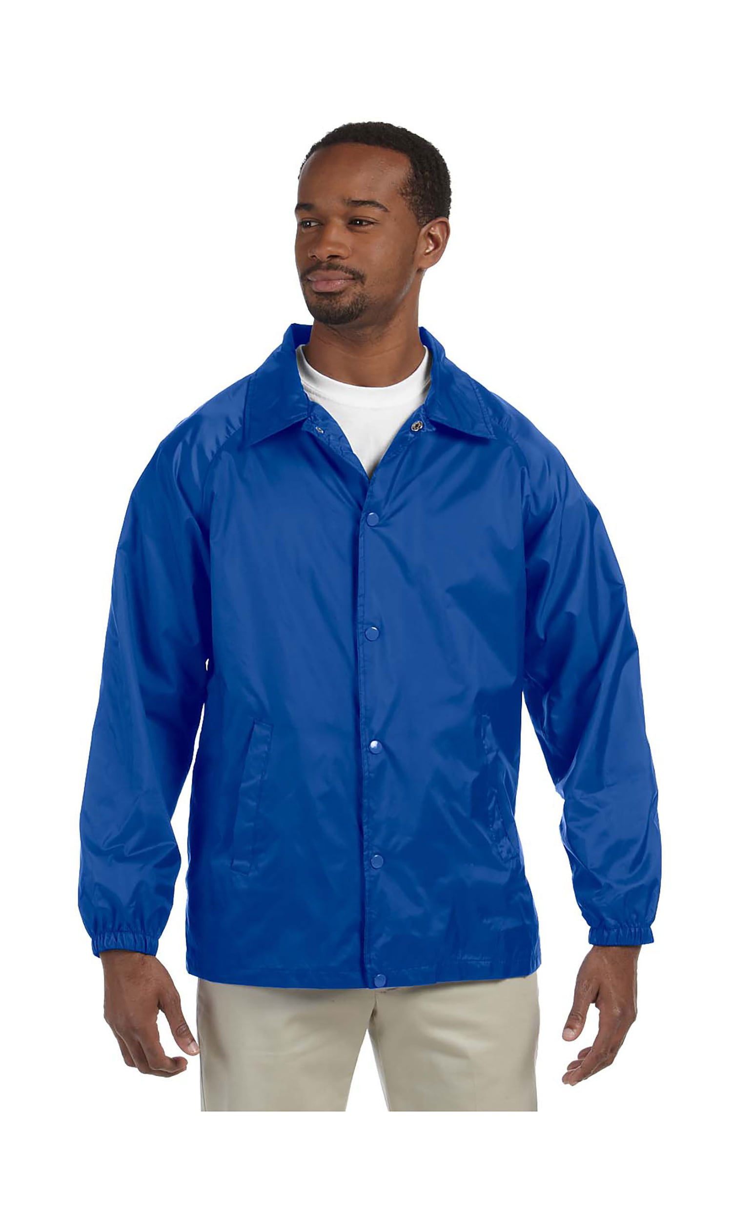 Harriton Men's Raglan Sleeves Nylon Staff Jacket, Style M775 - Walmart.com