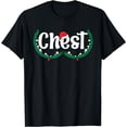 thumbnail image 1 of Chest Nuts Matching Chestnuts Funny Christmas Couples Chest T-Shirt - Black - M, 1 of 2