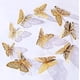 thumbnail image 5 of Salas de estar, espacios infantiles, dormitorios y más. Paquete de 36 mariposas de papel 3D plateadas brillantes, perfectas para la decoración del hogar, 5 of 7