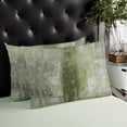 thumbnail image 3 of Sage Green Gray Throw Pillow Cover Case, Couch Sofa Bed Pillowcase, Soft Decorative Lumbar Pillow Protector, Farmhouse Chic Modern Abstract Art 16x24Inch Reversible Pillow Shams with Zipper, 3 of 6