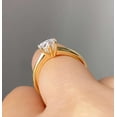 thumbnail image 3 of vylahjewellery Heart Cut Engagement Anniversary Ring 18K Vermeil Yellow Gold Classic Solitaire Proposal Ring Romantic Moissanite Bridal Wedding Jewelry for Her, 3 of 4