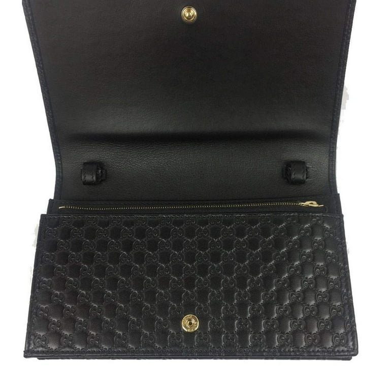 Gucci Womens GG Logo Black Wallet Crossbody Handbag 466507 Gucci Womens GG Logo Black Wallet Crossbody Handbag 466507