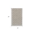 thumbnail image 5 of HomeRoots 511592 2 x 3 ft. Taupe Ivory & Tan Wool Abstract Hand Tufted Handmade Rectangle Area Rug, 5 of 5