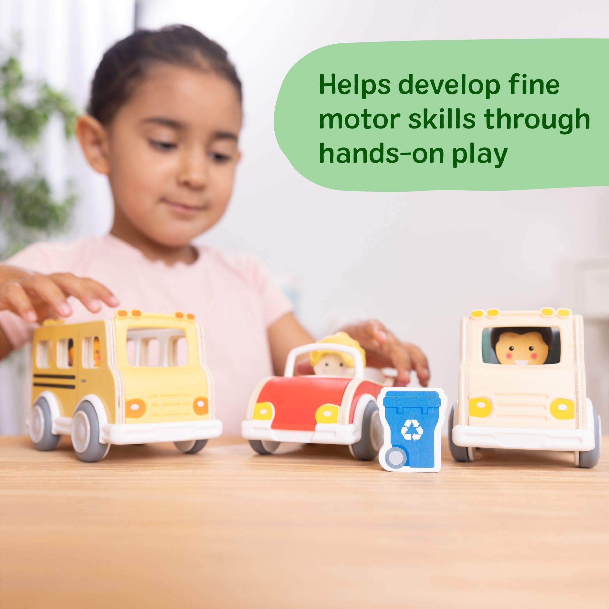 Melissa & Doug Cheery Lane Vehicles Set with 3 Figures, Ages 2+