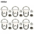 thumbnail image 3 of Eyelet Buckle Rivet100 Sets Shoelace Hook Shoelace Hook Shoelace Hook Rivet Striking Appearance, 3 of 8