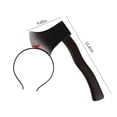 thumbnail image 3 of Fiudx Diademas de Halloween, Diseños de Armas de Terror, Cuchillo, Hacha, Tijeras y Hacha Aterradoras, Accesorios Fotográficos Realistas, Perfectos para Fiestas de Disfraces, Ajustables para Todos Lo, 3 of 6