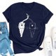 thumbnail image 4 of Tops de verano Regalos para hombre y mujer Camiseta de verano con estampado de letras Blusa de manga corta Pompotops hfajkhk134702, 4 of 7