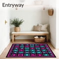 thumbnail image 3 of ODIKA 2'x3' Machine Washable Non-Slip Area Rug, Developmental Literacy Grid Design with Weekly Schedule High Traffic Rug, Pink, 691643, 3 of 7