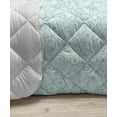 thumbnail image 3 of Turquoise Down Alternative Comforter, Wavy Lines with Abstract Chevron Pattern Herringbone Stripes Retro Zigzag Image, Microfiber Quilt for All Season, 5 Sizes, Multicolor, by Ambesonne, 3 of 3