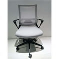 thumbnail image 3 of FM Furniture Albury 45" Chaise de Bureau en Plastique Moderne Réglable en Blanc/noir, 3 of 7