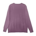 thumbnail image 5 of Sweaters for Women 2025 Fall Winter Long Sleeve V-Neck Loose Knit Sweater Jumper Tops Womens Pullover Sweaters, 5 of 6